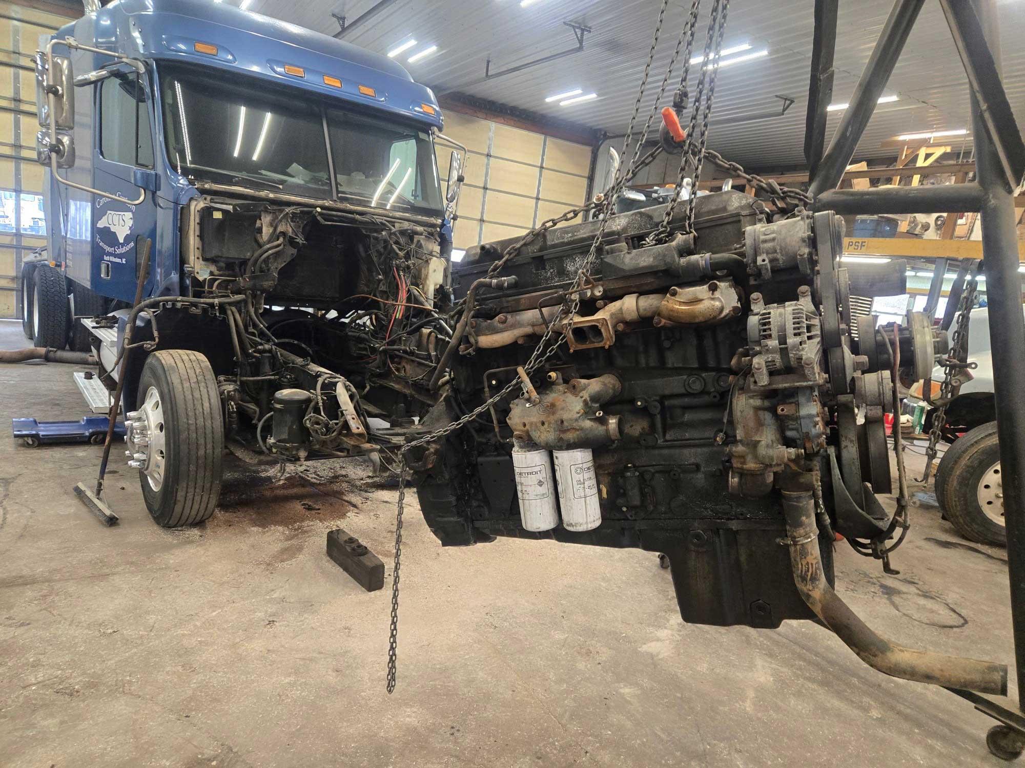 Professional diesel truck and trailer repair facility