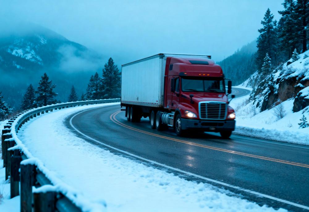 Winter Truck Repair I-77 Fancy Gap Mountain 